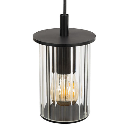Norfolk buitenhanglamp Zwart
