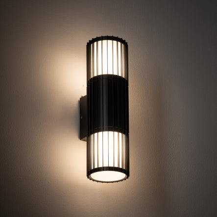 Nova Stripe | up/down outdoor wall light | cylindrical
