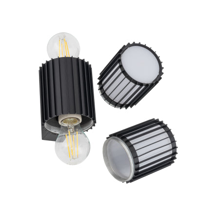 Nova Stripe | up/down outdoor wall light | cylindrical