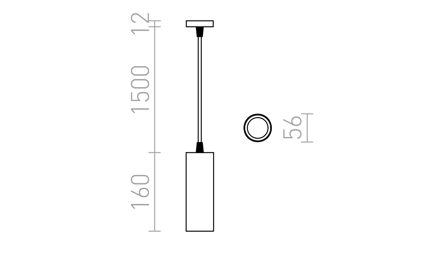 Nova Tube 12 – Hanglamp