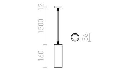 Nova Tube 12 – Hanglamp