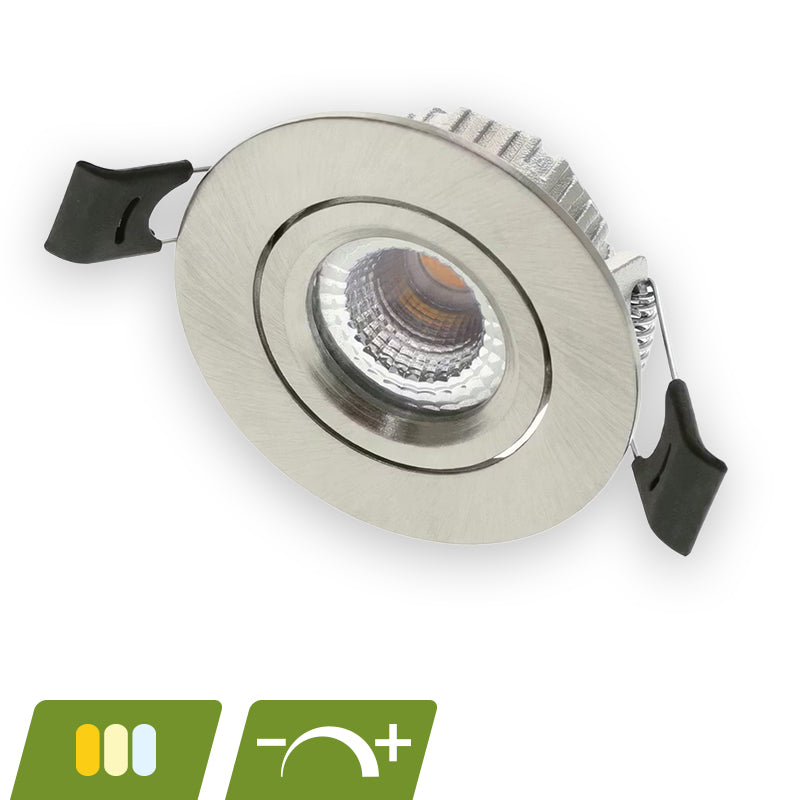 Noxelo Slim-Fit LED recessed spotlight 5W CCT dimmable IP44 | black / silver / white / gold