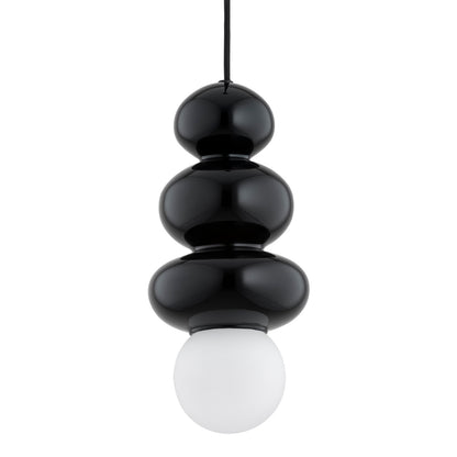Orlando Plus hanglamp Zwartgroen-opaal