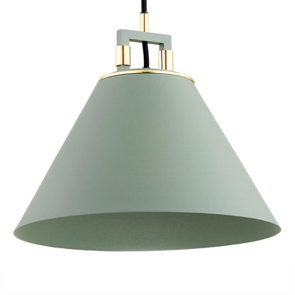 Orte hanglamp Saliegroen-messing 1-lichts