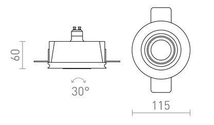 Orion Tilt – Einbaustrahler