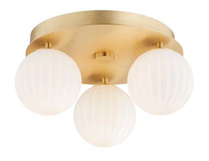 Paloma plafondlamp Geborsteld messing