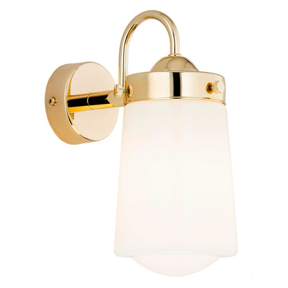 Pasadena wandlamp wit messing