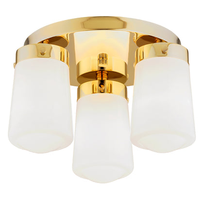 Pasadena plafondlamp Wit-messing