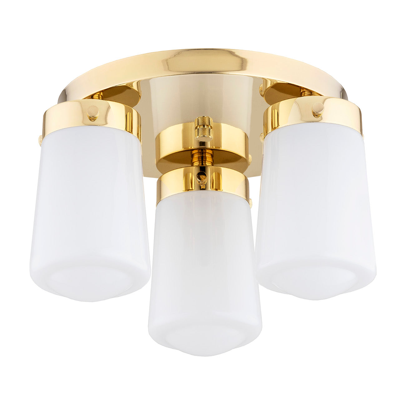 Pasadena plafondlamp Wit-messing