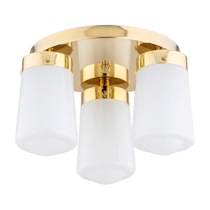 Pasadena plafondlamp Wit-messing