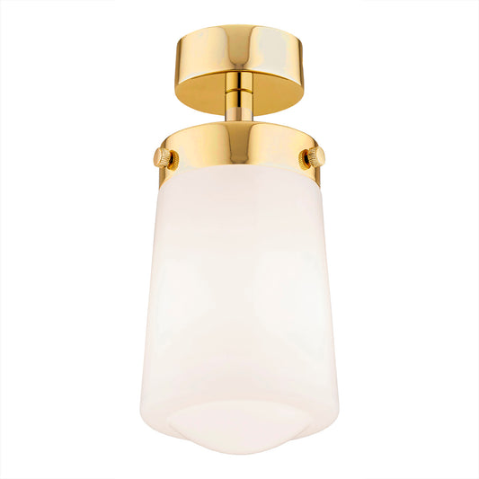 Pasadena plafondlamp Wit-messing