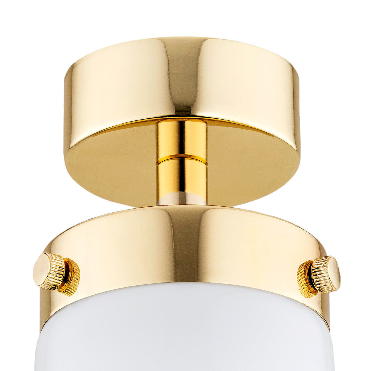 Pasadena plafondlamp Wit-messing