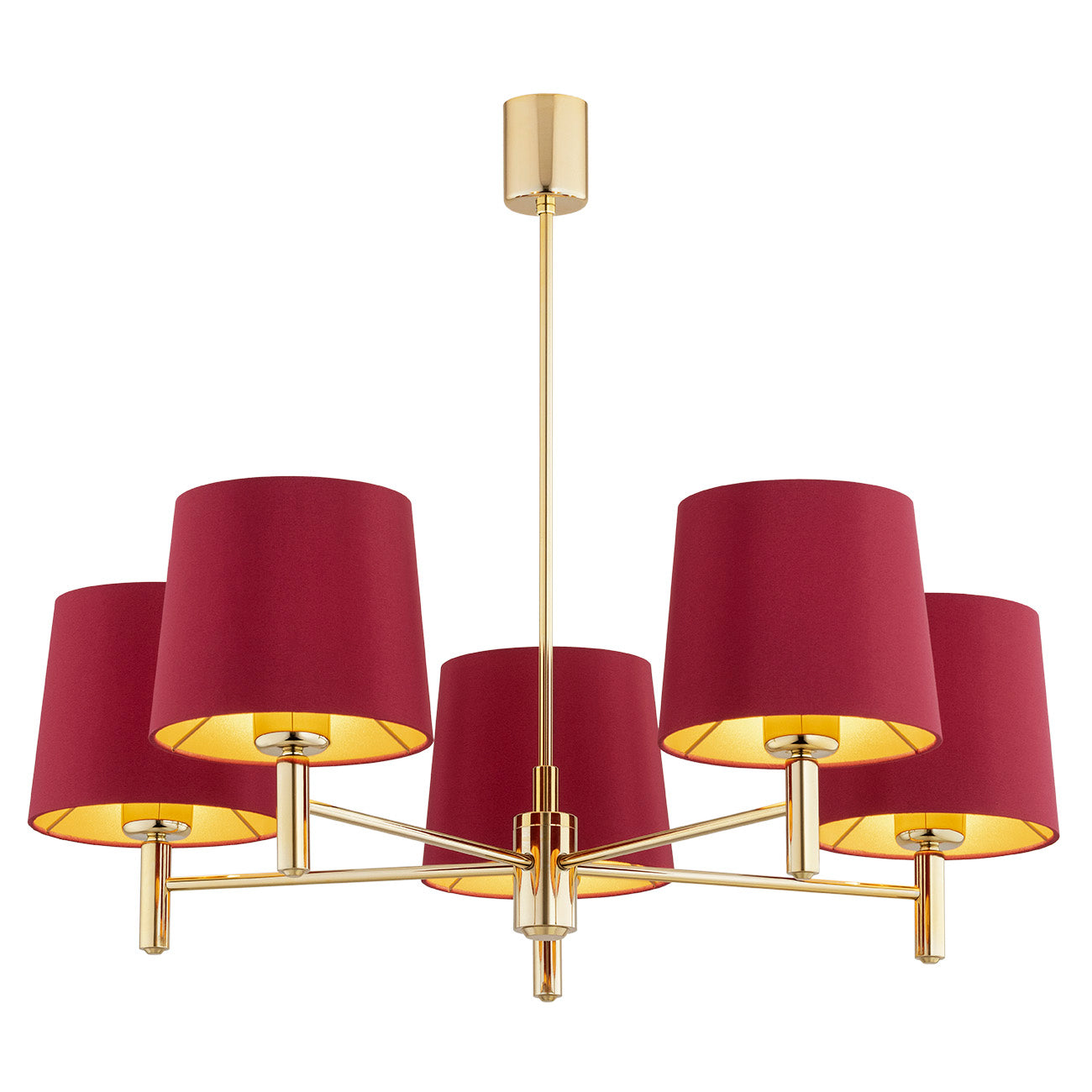 Ponte Plus rood glamour kroonluchter