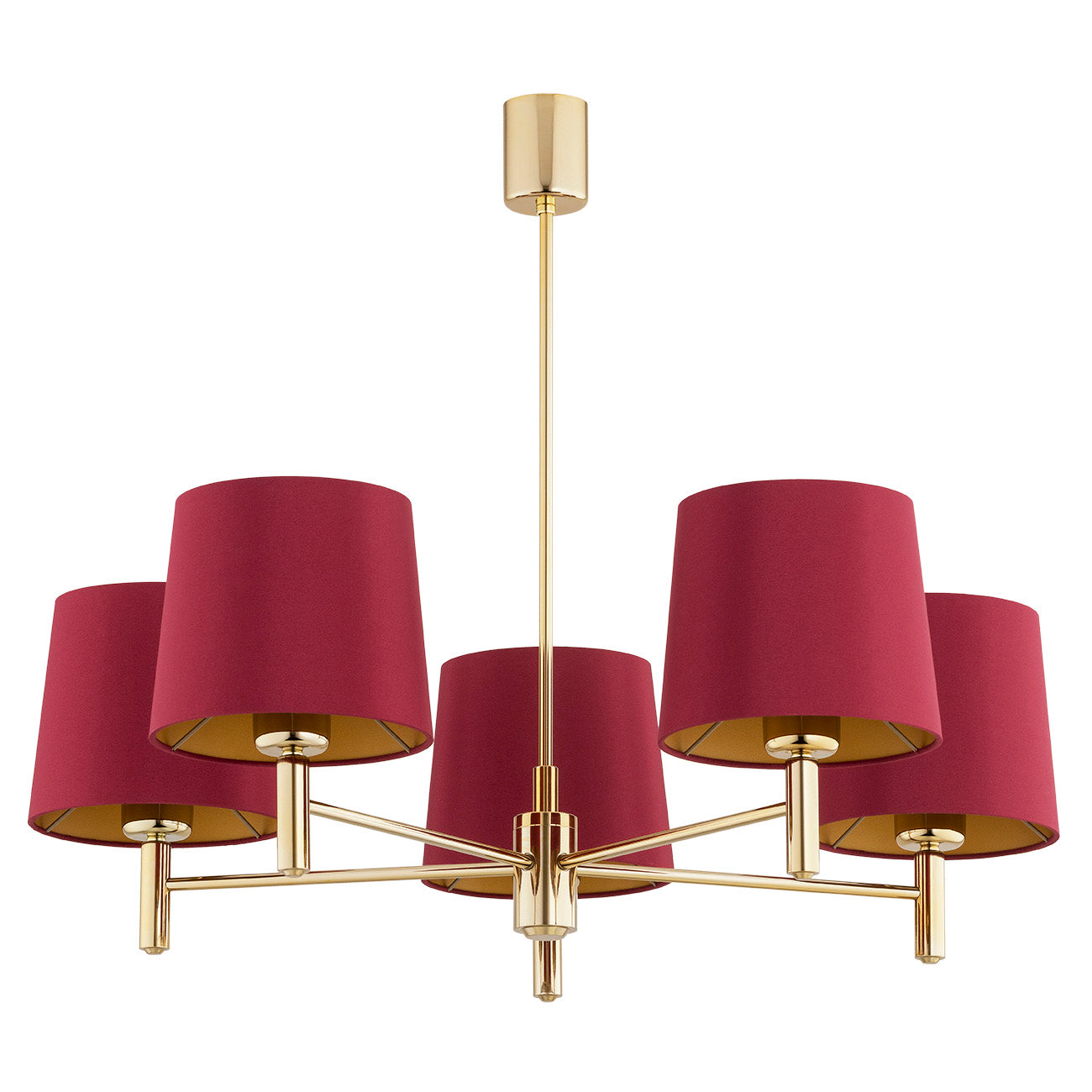 Ponte Plus rood glamour kroonluchter sfeerfoto 4