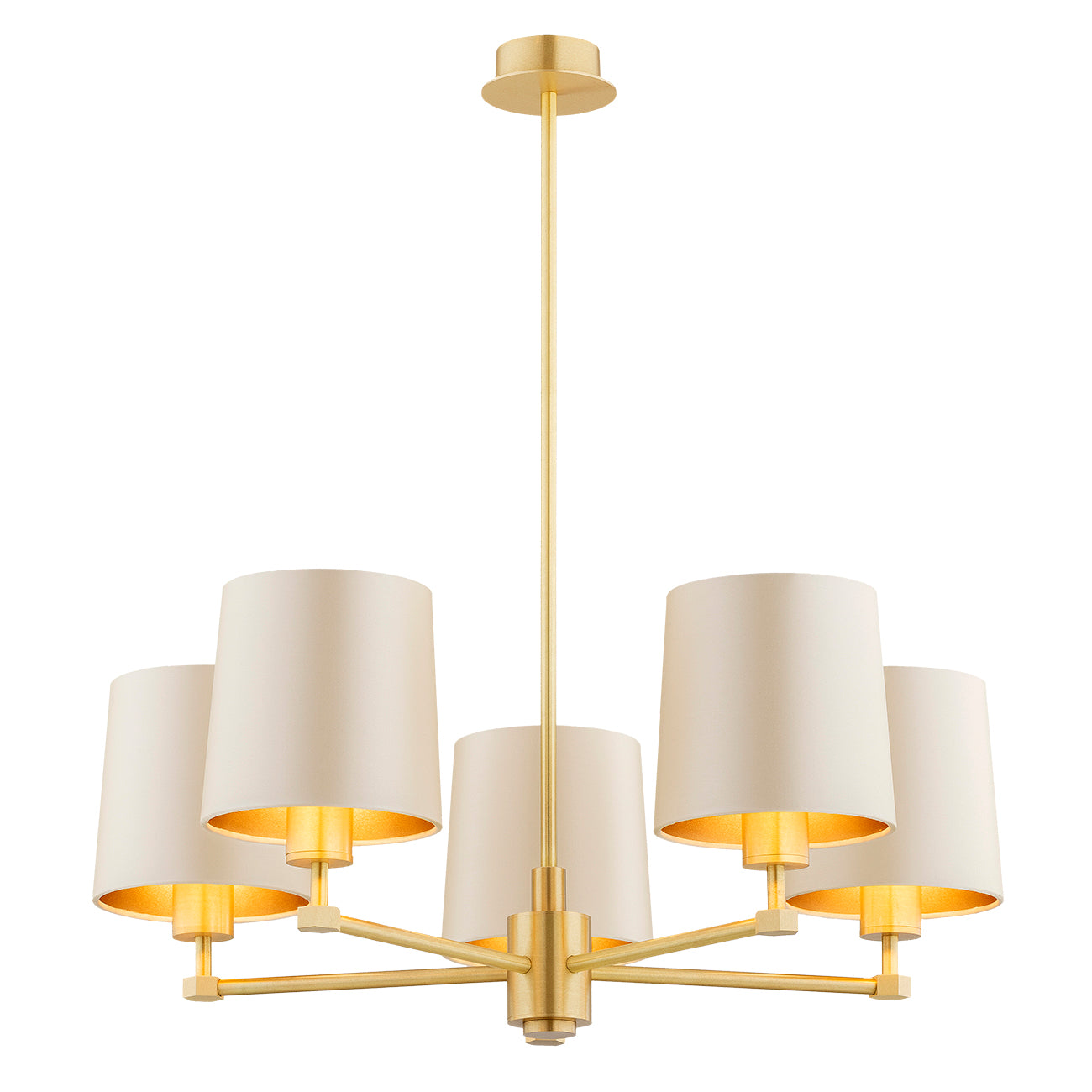 Princeton beige-goud kroonluchter