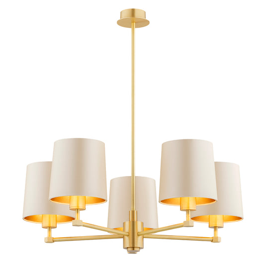 Princeton beige-goud kroonluchter