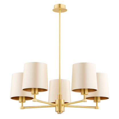 Princeton beige-goud kroonluchter sfeerfoto 2