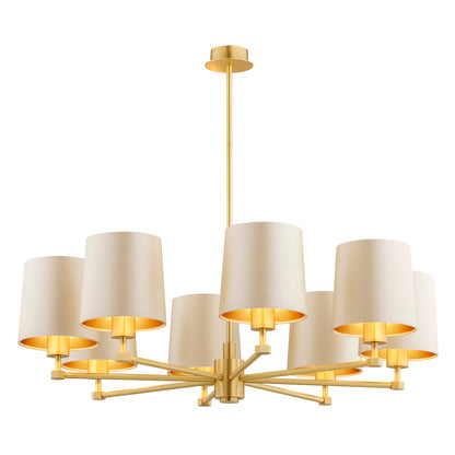Princeton beige-goud kroonluchter sfeerfoto 9