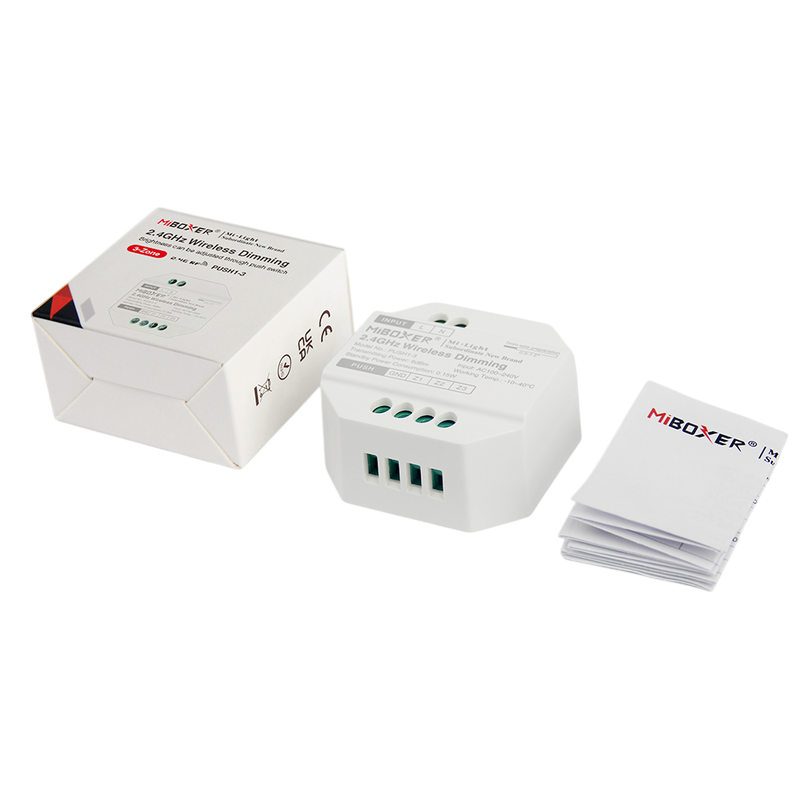 Mi-Light Push Dim Module 3-Zones (PUSH1-3)