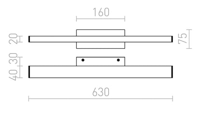 Pulse Short – Wandlamp
