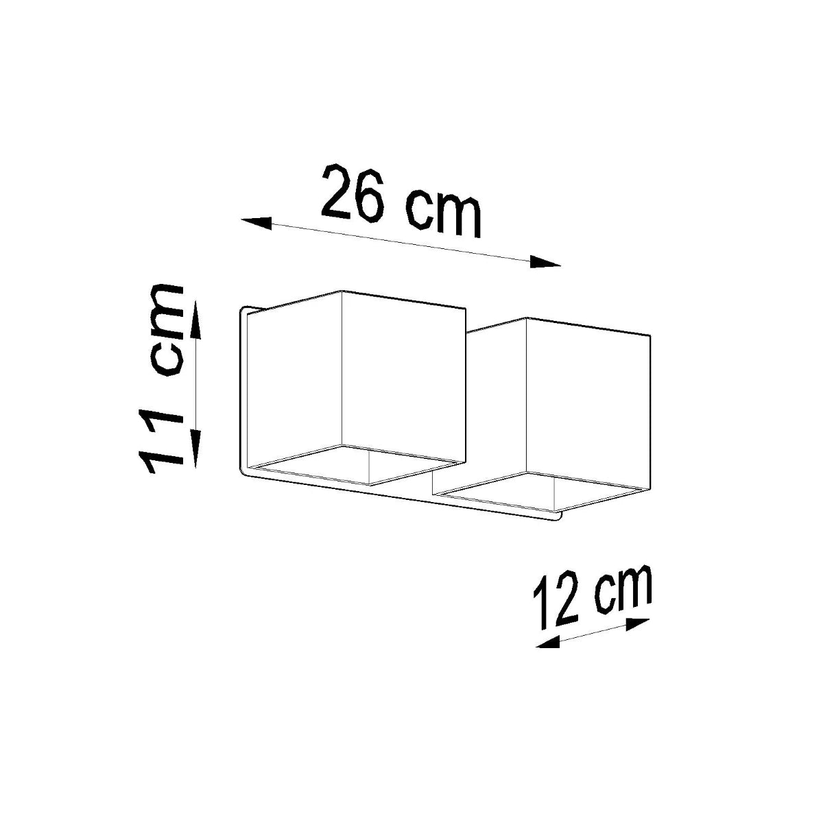 Quadra Duo | Cube Wall Light | Up/Down in 3 Colors