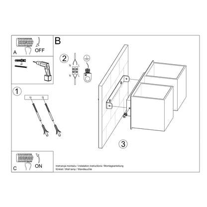 Quadra Duo | Cube Wall Light | Up/Down in 3 Colors