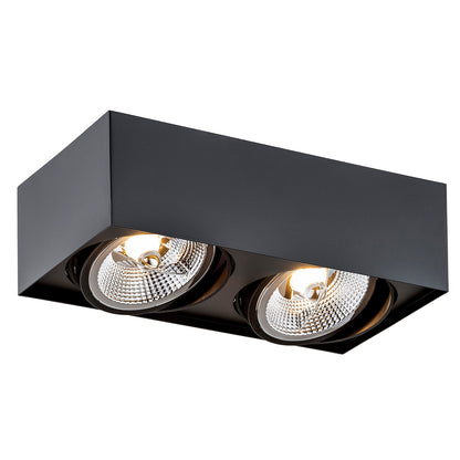 Rodos Plus plafondlamp Zwart