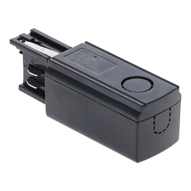 Lumexa 3-fase rail power connector rechts zwart