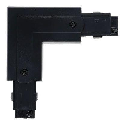 Lumexa 3-fase rail L-connector binnenhoek zwart detail