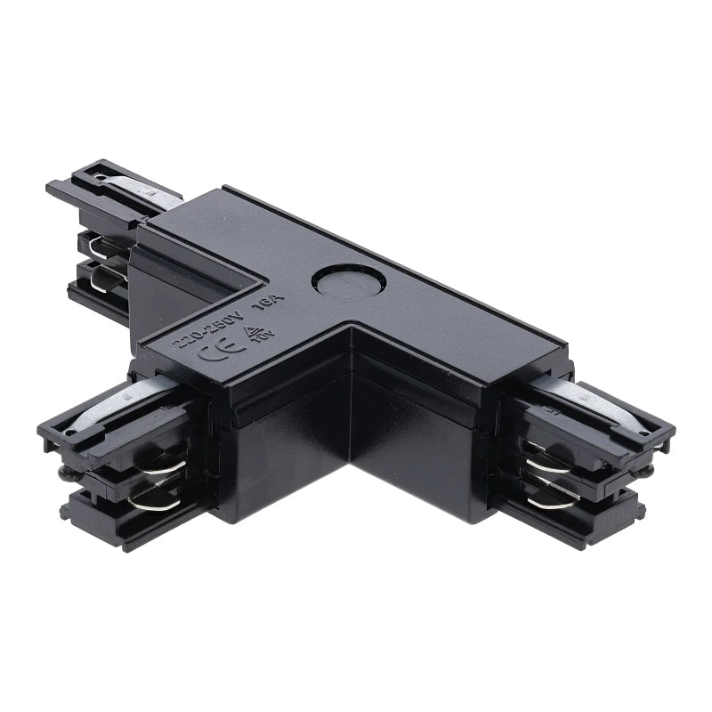 Lumexa 3-fase rail T-connector links-2 zwart montage
