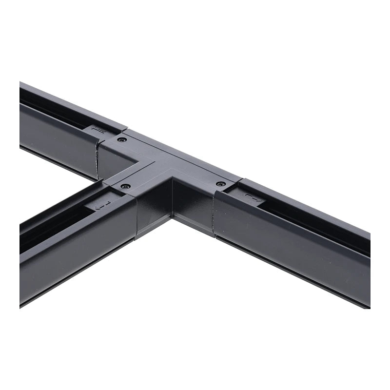 Lumexa 3-fase rail T-connector links-2 zwart afmetingen