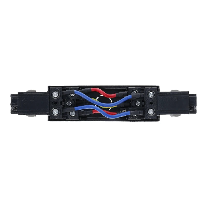 Lumexa 3-fase rail I-connector zwart vooraanzicht