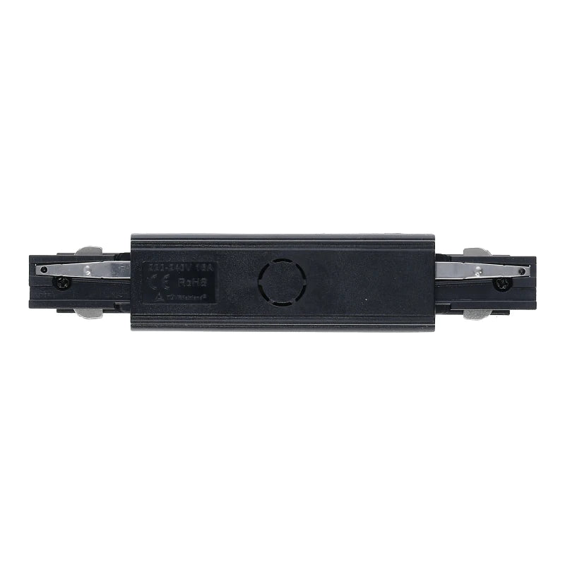 Lumexa 3-fase rail I-connector zwart zijaanzicht