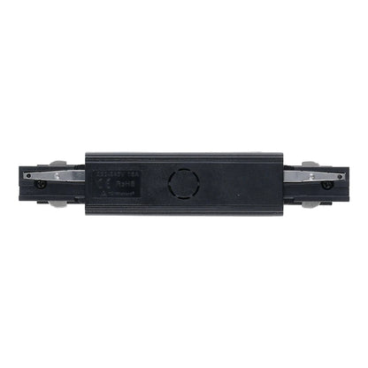 Lumexa 3-fase rail I-connector zwart zijaanzicht