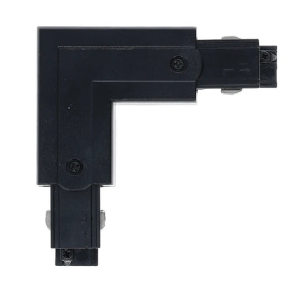 Lumexa 3-fase rail L-connector buitenhoek zwart detail