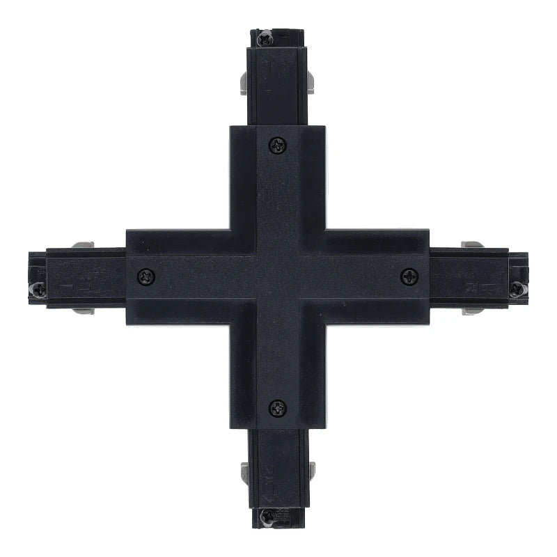 Lumexa 3-fase rail X-connector zwart detail