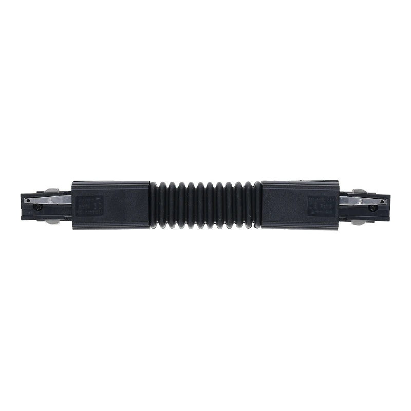 Lumexa 3-fase rail flexibele connector zwart zijaanzicht
