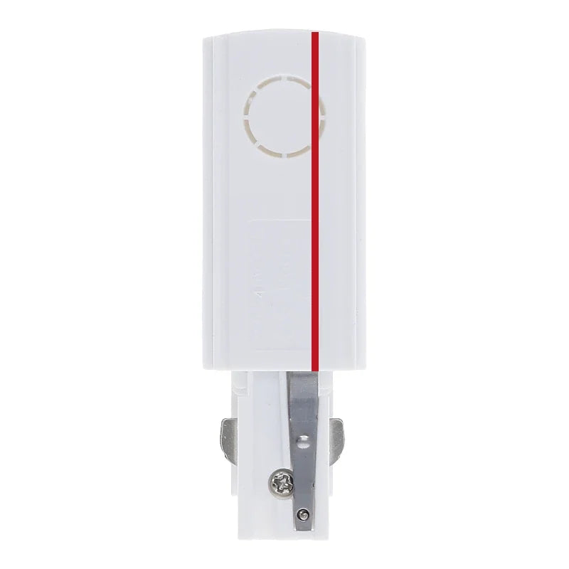 Lumexa 3-fase rail power connector rechts wit detail