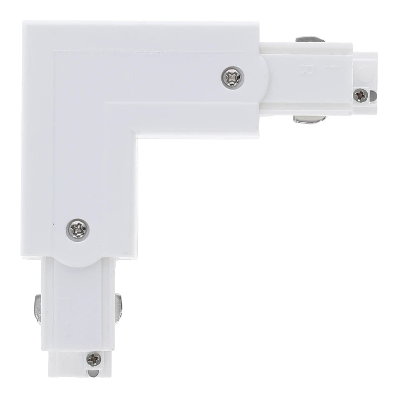 Lumexa 3-fase rail L-connector binnenhoek wit detail