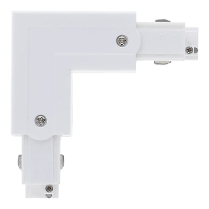 Lumexa 3-fase rail L-connector binnenhoek wit detail