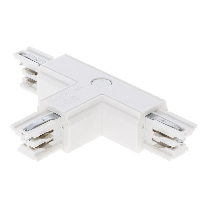 Lumexa 3-fase rail T-connector rechts-1 wit montage