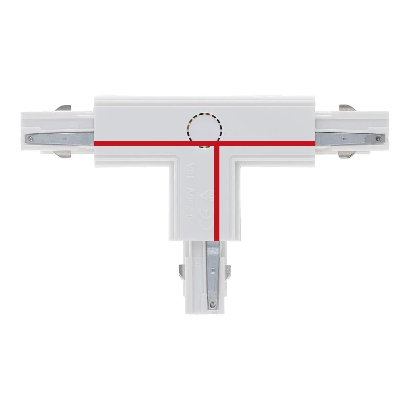 Lumexa 3-fase rail T-connector rechts-1 wit toepassing