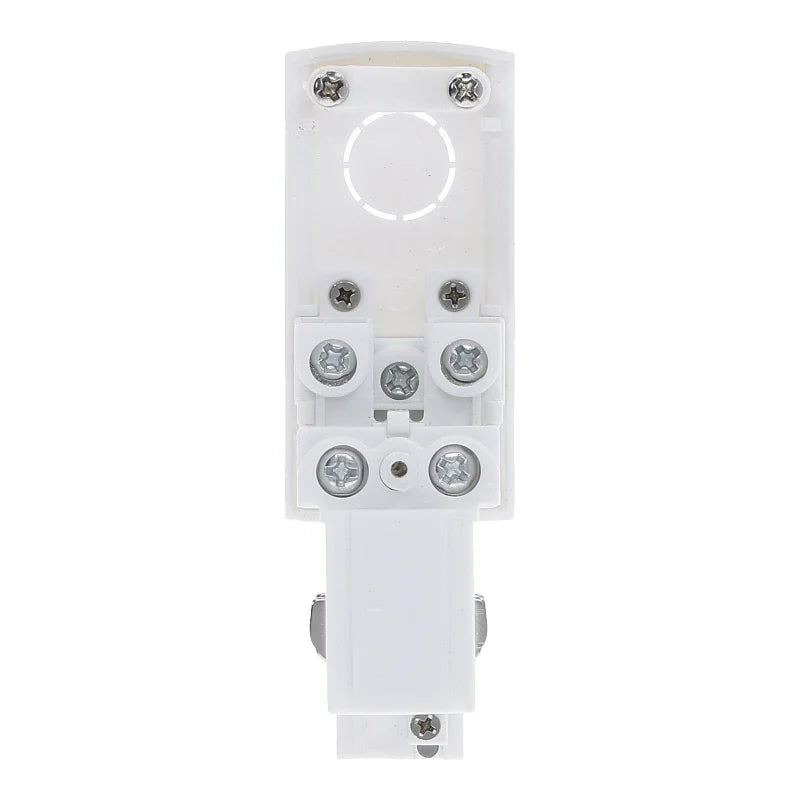 Lumexa 3-fase rail power connector links wit vooraanzicht