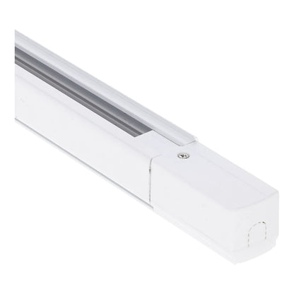 Lumexa 3-fase rail power connector links wit afmetingen