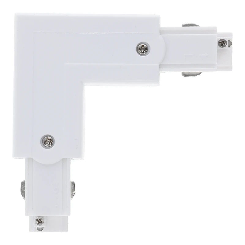 Lumexa 3-fase rail L-connector buitenhoek wit detail