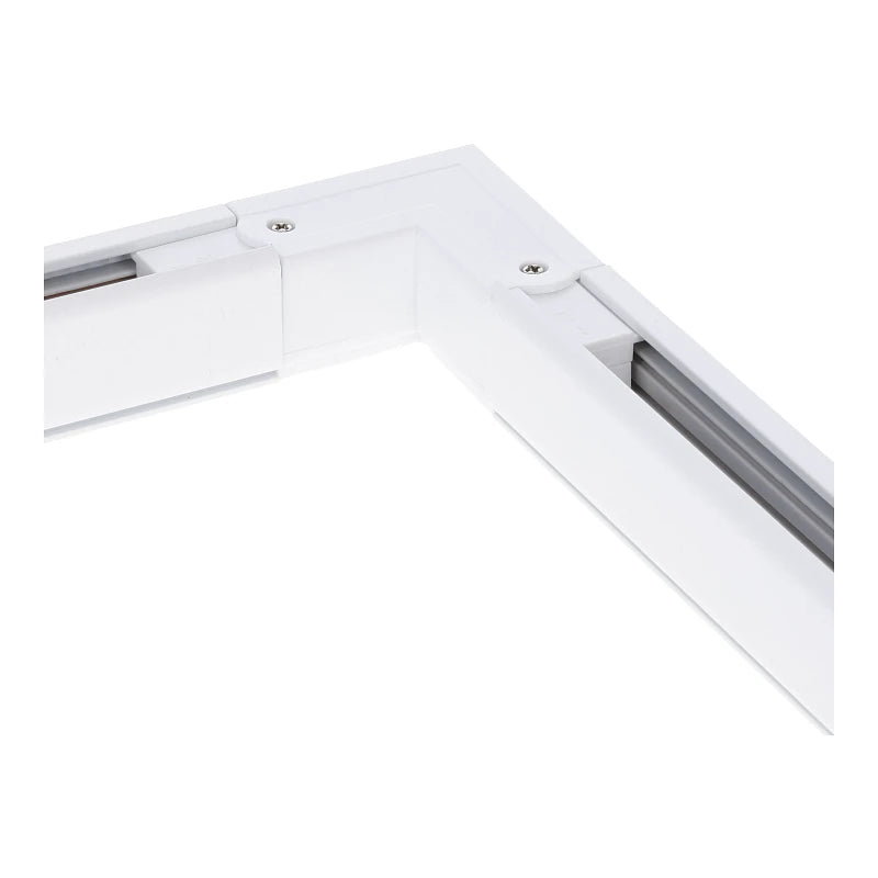 Lumexa 3-fase rail L-connector buitenhoek wit afmetingen