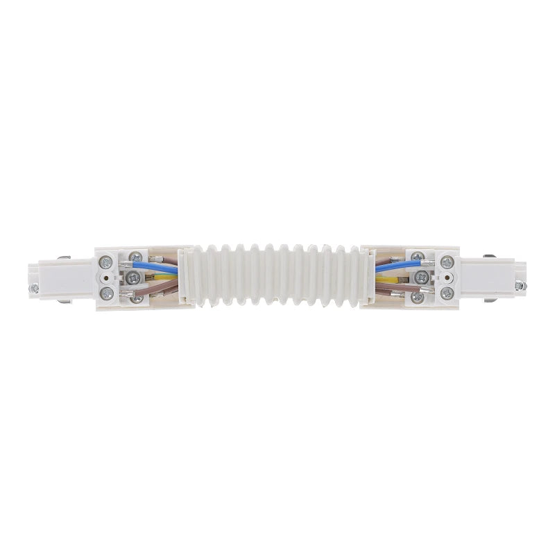 Lumexa 3-fase rail flexibele connector wit vooraanzicht