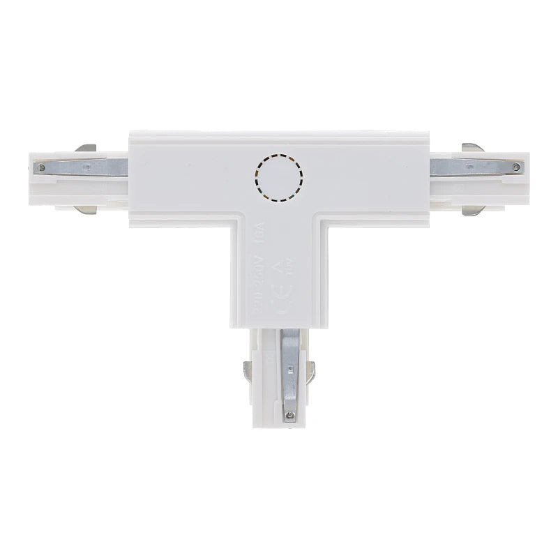 Lumexa 3-fase rail T-connector rechts-2 wit zijaanzicht