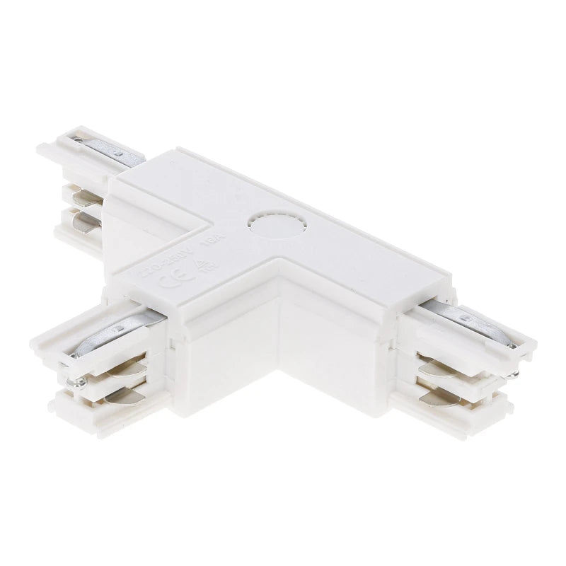 Lumexa 3-fase rail T-connector rechts-2 wit montage