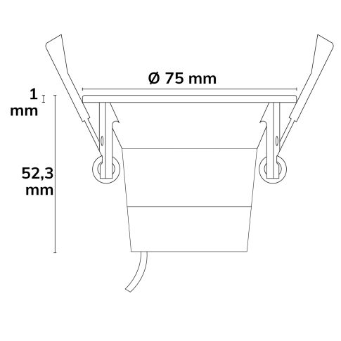 Rose Tilt Downlight Rose Gold